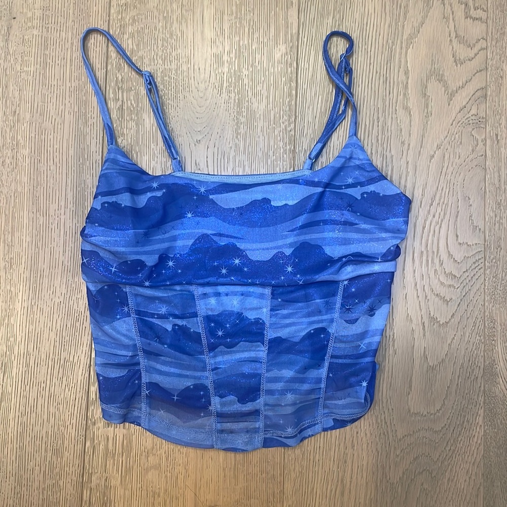 Urban Outfitters Semi-Mesh Cropped Tank